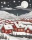 Placeholder: icelandic christmas with snow starry night