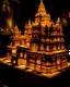 Placeholder: A gold glowing casino themed castle designed in Mayan architecture