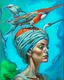 Placeholder: painting of a woman with a bird on her head and a bird on her head, surrealist painting, surrealist artwork, emotional surrealist art, abstract surrealist, a surrealist painting, surrealist art , abstract surrealism, abstract surrealism masterpiece, surreal painting, contemporary surrealism, magically shaped surrealism