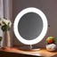 Placeholder: A bright makeup mirror with light