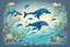 Placeholder: [an alternative timeline] timeline illustration of evolution of human species, not ending with a human but ending with an intelligent dolphin. imeline illustration of imeline illustration of imeline illustration of imeline illustration of imeline illustration