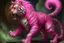 Placeholder: A pink magic elemental tiger painted by Lucas van Leyden
