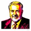 Placeholder: Ernest Hemingway STYLE OF WARHOL