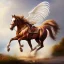 Placeholder: Oil painting, Horse with wings, dolphin tail, full body, over ocean