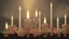 Placeholder: seven candles on a table