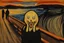 Placeholder: Knitted the scream cat Edvard Munch the scream