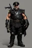 Placeholder: colonel bad ass ranked in 1950, full body, heavy tech