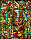 Placeholder: Woman. STAINED GLASS