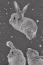 Placeholder: Two rabbits that live on the moon