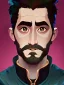 Placeholder: Portrait of a 30 year old strange gay wizard like Jake Gyllenhaal