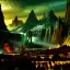 Placeholder: Epic Drawing of mordor scenery with Orcs of The Hobbit estilo Van Gogh 4k