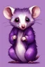 Placeholder: Purple opossum cute art