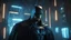 Placeholder: "In a dimly lit YouTuber's room, a mysterious figure stands, their face obscured by the iconic pointed beard of Batman. The room is adorned with modern holographic lights, casting an otherworldly glow. Subtle elements reminiscent of 'The Matrix' permeate the scene, with digital rain and code streams adding a cyberpunk vibe." 4K Resolution and Hyper realistic