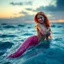 Placeholder: Ultra realistic photo mermaid in full size swim rough colored big ocean at sunset time concept ,full size, science, technology,future,electric ,futuristic style, design, practicality,manufacturability,performance, performance, HOF, professional photographer, captured with professional DSLR camera, trending on Artstation, 64k, full size, ultra detailed, ultra accurate detailed, bokeh lighting, surrealism, background,(((realism, realistic, realphoto, photography, portrait, , realistic, beautiful,