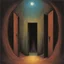 Placeholder: secret doorway, nightbreed cabal, abstract nightmare art, by Colin McCahon and Pawel Kuczynski and Beksinski, mind-bending color ink illustration; album cover art, dynamic composition, sinister oddball masterpiece, dynamic composition, complex contrast