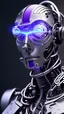 Placeholder: Cyborg man nice, nion, purple , 3D, 4K,8K