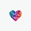 Placeholder: colorful love icon without text (create a picture in white background)