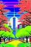 Placeholder: tokyo in spring in the style of Hiroshi Nagai