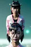 Placeholder: portrait, Asian cyborg woman, samurai warrior :: symmetry photography, cyberpunk style, cyborg eyes, pink hair :: wires connect, perfect eyes, samurai helmet, tiger mask, black samurai army, katana, ghost in the shell, pink, white, black, glow eyes, cinematic, Ultra realistic, dark scene, soft color, highly detailed, unreal engine 5, RTX, ultra detail, 3d, finely drawn, high definition.