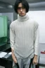 Placeholder: cypher punk turtleneck-clad silhouette mining code in a Tokyo lab