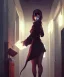 Placeholder: by wlop, ilya kuvshinov, krenz cushart, greg rutkowski, pixiv, sarah j. maas book cover style magician at the end of a corridor, smooth, sharp focus, d & d style, artstation, 4 k, hdr