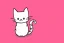 Placeholder: cute cat illustration isolated