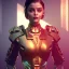 Placeholder: Actress , sci-fi, cyber punk , aishwarya rai , golden hour, circuitry