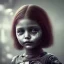 Placeholder: a little girl with a half cyborg face and a lot of red liquid around her, steam punk, scary, horror, realistic, made in octane, cinematic, ultra-realistic, extremely detailed octane rendering, 8K, VRAY Super Real ar 2:3, dof photorealistic futuristic 50mm lens hard lighting dark gray tintype photograph, realistic lighting, sephia colors