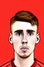 Placeholder: Cole Palmer English football player ,cartoon 2d