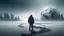 Placeholder: lone person watching world fall apart