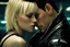 Placeholder: Jason David Frank short dark hair with hugging pretty blonde shorthaired sad girl crying, photo realistic, modern dark fantasy, penthouse