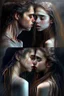 Placeholder: Style: image transformation with changing features, standing, intimate feelings and kissing, high realism, realistic relationship features, professional details sexually realistic, person for can give it back to the daughter is sick and forth with the Style of fantasy havesexactly how it