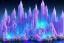 Placeholder:  Crystal Dwellings blue, fontaine blue lumières bleu rose,lac,cascade,aurore boreale rose bleu