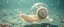 Placeholder: transparent crystal snail true yoga mind bending bubble gum as a young woman floating transparent music notes in the weirder universe in the ocean with the snail fish king in the style of Giger