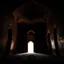 Placeholder: dark room inside Omani castle with out exit and windows , Mystical Wise