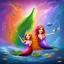 Placeholder: Seven rainbow mermaid princesses