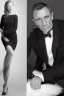 Placeholder: portrait, lady, full body shot, medium shot, style of James bond