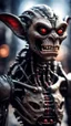 Placeholder: full figure portrait of a vampire werewolf robot goblin gremlin , in the style of Giger,bokeh like f/0.8, tilt-shift lens 8k, high detail, smooth render, down-light, unreal engine, prize winning