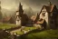 Placeholder: a small medieval hamlet, fantasy, d&d, concept art, sharp focus, trending on artstation, digital painting, midday, sunny, beautiful, texture, wizards of the coast, tabletop, roleplay