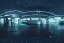 Placeholder: equirectangular projection grid of a futuristic bladerunner cyberpunk trainstation in the rain at night, volumetric lighting 4k spherical panorama realityengine photorender hyperdetailed cinematic