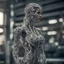 Placeholder: 3d printed woman made of bent mechanic, insanely complex, many parts, very detailed, hdr, smooth, sharp focus, high resolution, award winning photo, 80mm, f2.8, bokeh
