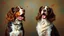 Placeholder: spaniel dogs singing, detailed colour photograph