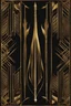 Placeholder: gold art deco border made of wands on a book cover, delicately designed on a black background