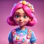 Placeholder: candy girl teenager, stylized 3d. pixar