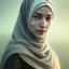 Placeholder: close up portrait of fog as woman in hijab, fine detail, highly intricate, modern surrealism painting, defined cracks and breaks, high-quality, volumetric lighting, 8k, ultrahd, George Grie, Marco Escobedo, Igor Morski,Brian Froud, Howard Lyon, Selina French,