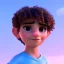 Placeholder: beautiful 12 year old arabic boy with curly hair and light blue eyes