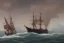 Placeholder: tall ship, storm, closeup, full sail, clear skies, mild seas