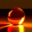 Placeholder: atmospheric deep orange light refracting