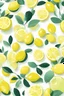 Placeholder: Refreshing summer lemon balloon pattern in a modern and fresh style, solid white background, fresh and lively style.