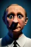 Placeholder: Waist up muppet Portrait, Vladimir Putin as muppet doll, Black suit, photo studio, blue background, unreal engine 5, concept art, art station, god lights, ray tracing, RTX, lumen lighting, ultra detail, volumetric lighting, 3d.